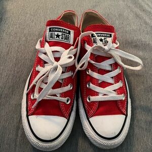 Converse All Star Red Canvas Shoes